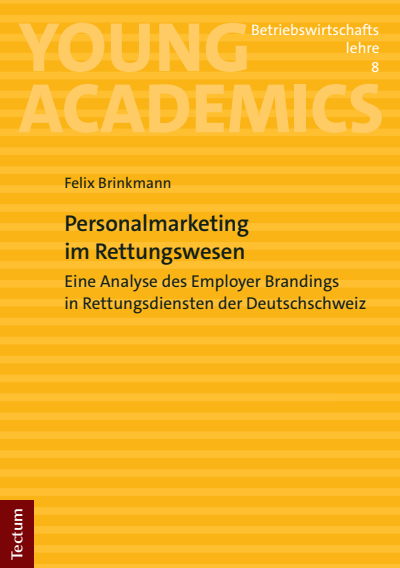 Cover of book: Personalmarketing im Rettungswesen