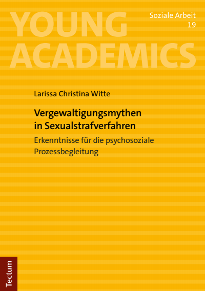 Cover of book: Vergewaltigungsmythen in Sexualstrafverfahren