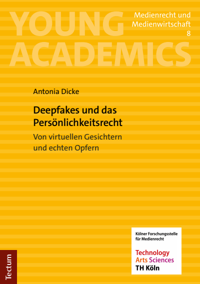 Cover of book: Deepfakes und das Persönlichkeitsrecht