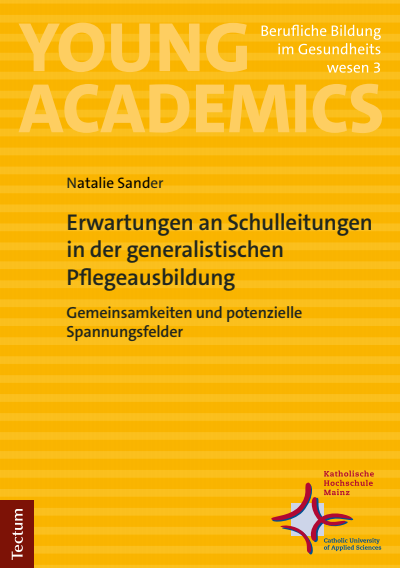 Cover des Buchs: Erwartungen an Schulleitungen in der generalistischen Pflegeausbildung