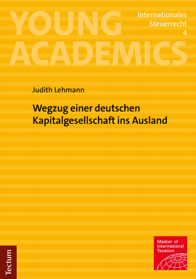 Cover des Buchs: Wegzug einer deutschen Kapitalgesellschaft ins Ausland