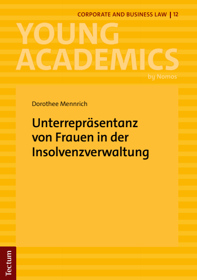 Cover des Buchs: Unterrepräsentanz von Frauen in der Insolvenzverwaltung