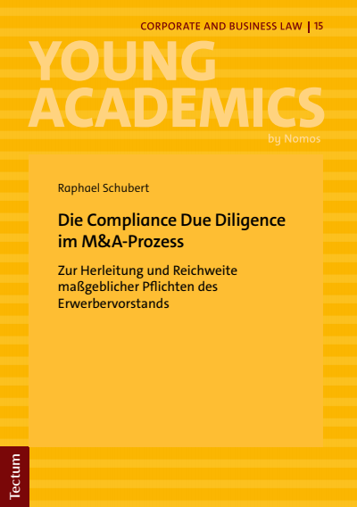 Cover of book: Die Compliance Due Diligence im M&A-Prozess