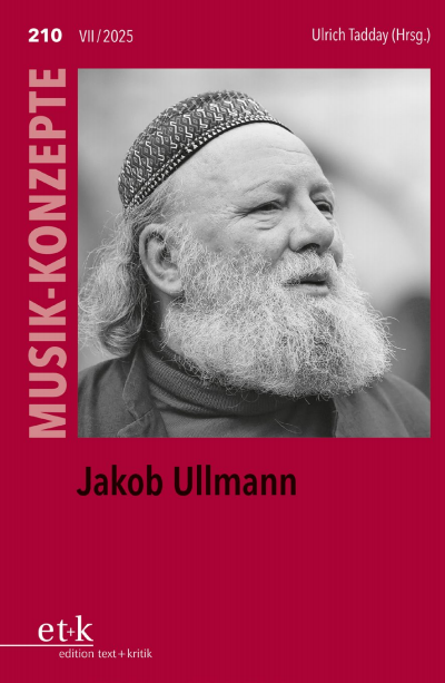 Cover of book: Jakob Ullmann
