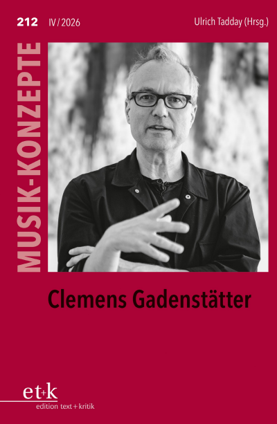 Cover of book: Clemens Gadenstätter