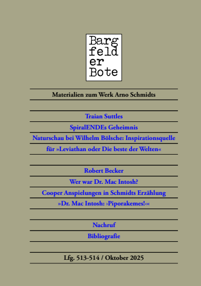 Cover des Buchs: Bargfelder Bote 513–514