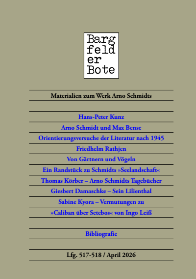 Cover des Buchs: Bargfelder Bote