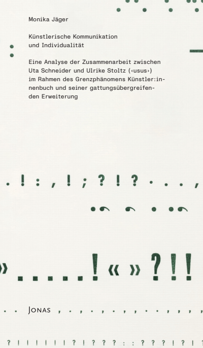 Cover des Buchs: Künstlerische Kommunikation und Individualität