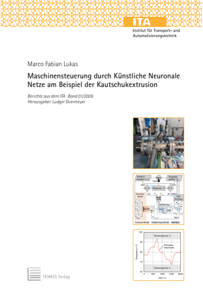 Cover of book: Maschinensteuerung durch Künstliche Neuronale Netze am Beispiel der Kautschukextrusion