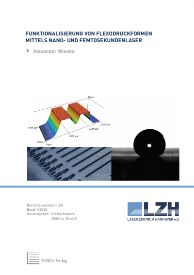 Cover des Buchs: Funktionalisierung von Flexodruckformen mittels Nano- und Femtosekundenlaser