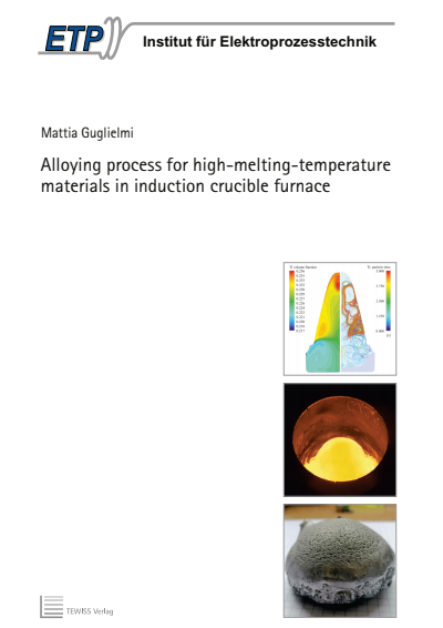 Cover des Buchs: Alloying process for high-melting-temperature materials in induction crucible furnace