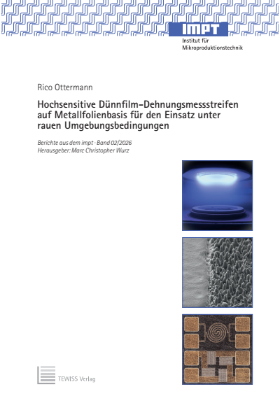 Cover of book: Hochsensitive Dünnfilm-Dehnungsmessstreifen auf Metallfolienbasis für den Einsatz unter rauen Umgebungsbedingungen