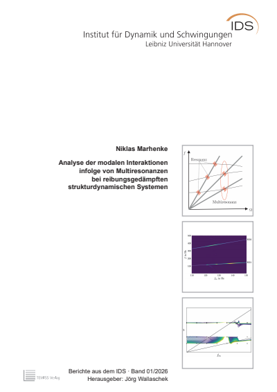 Cover des Buchs: Analyse der modalen Interaktionen infolge von Multiresonanzen bei reibungsgedämpften strukturdynamischen Systemen