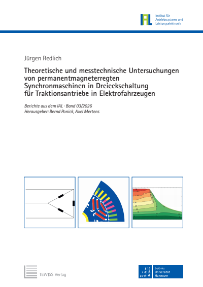 Cover des Buchs: Theoretische und messtechnische Untersuchungen von permanentmagneterregten Synchronmaschinen in Dreieckschaltung für Traktionsantriebe in Elektrofahrzeugen