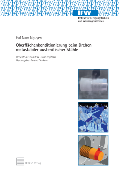 Cover des Buchs: Oberflächenkonditionierung beim Drehen metastabiler austenitischer Stähle