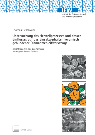 Cover des Buchs: Untersuchung des Herstellprozesses und dessen Einflusses auf das Einsatzverhalten keramisch gebundener Diamantschleifwerkzeuge