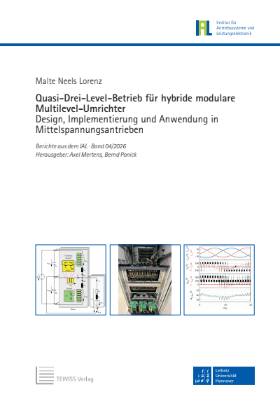 Cover des Buchs: Quasi-Drei-Level-Betrieb für hybride modulare Multilevel-Umrichter: Design, Implementierung und Anwendung in Mittelspannungsantrieben