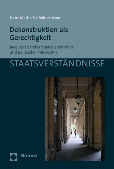 Cover of book: Dekonstruktion als Gerechtigkeit