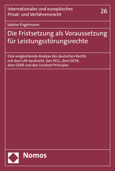 Cover des Buchs: Die Fristsetzung als Voraussetzung für Leistungsstörungsrechte