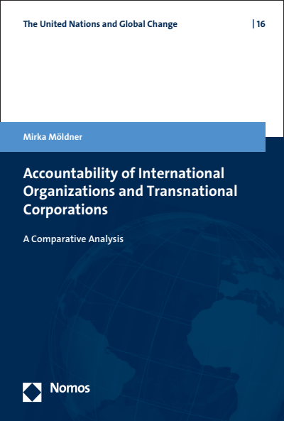 Cover des Buchs: Accountability of International Organizations and Transnational Corporations