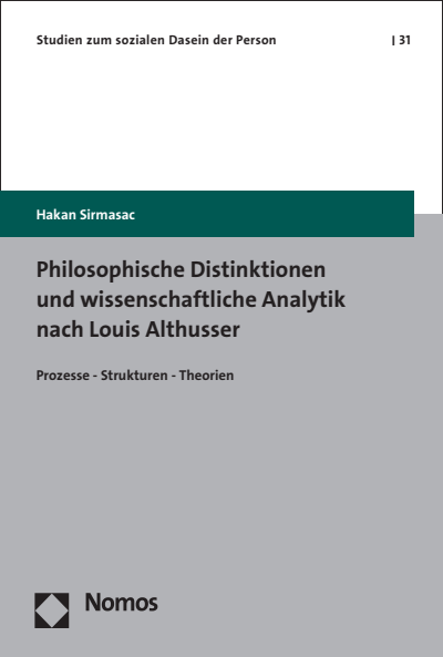 Cover of book: Philosophische Distinktionen und wissenschaftliche Analytik nach Louis Althusser