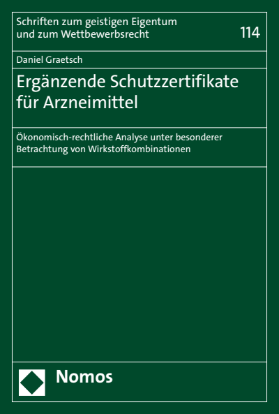 Cover des Buchs: Ergänzende Schutzzertifikate für Arzneimittel