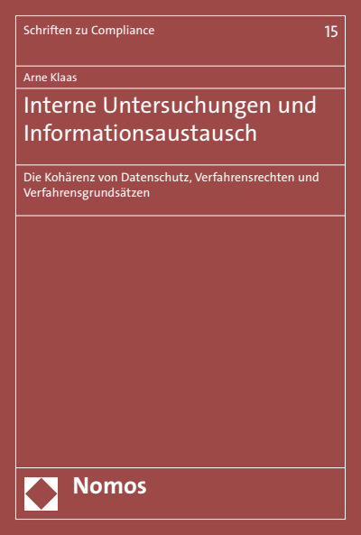 Cover des Buchs: Interne Untersuchungen und Informationsaustausch