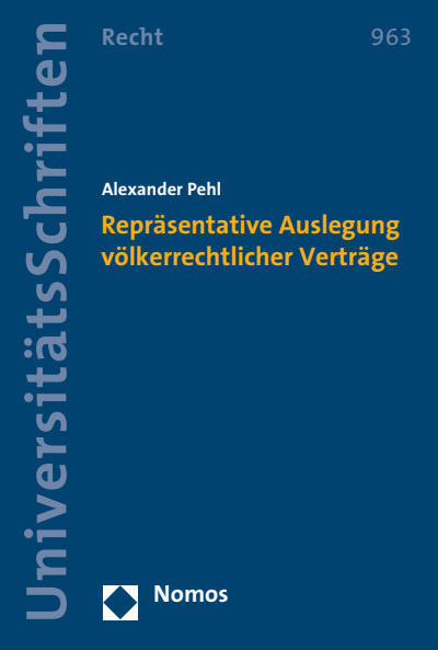 Cover des Buchs: Repräsentative Auslegung völkerrechtlicher Verträge
