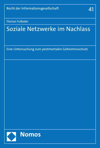 Cover of book: Soziale Netzwerke im Nachlass