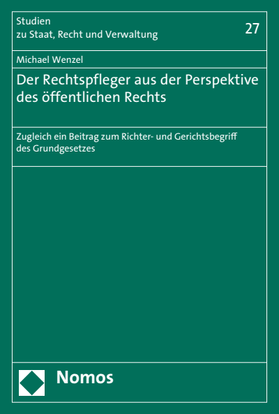 Cover des Buchs: Der Rechtspfleger aus der Perspektive des öffentlichen Rechts