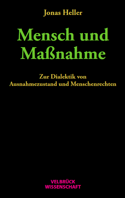 Cover of book: Mensch und Maßnahme