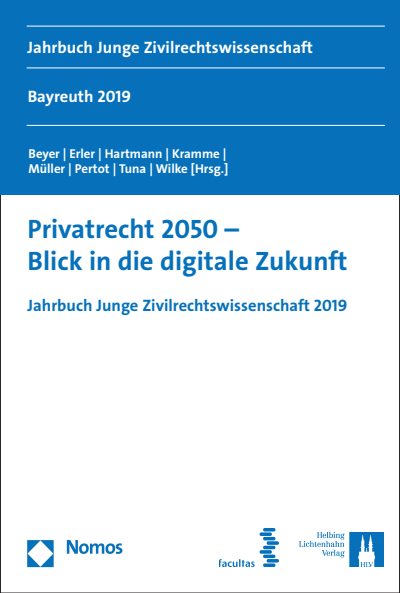 Cover des Buchs: Privatrecht 2050 - Blick in die digitale Zukunft