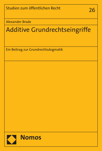 Cover of book: Additive Grundrechtseingriffe