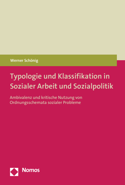 Cover des Buchs: Typologie und Klassifikation in Sozialer Arbeit und Sozialpolitik