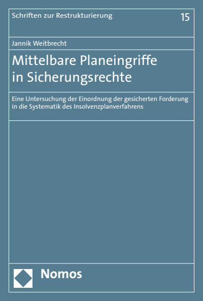 Cover of book: Mittelbare Planeingriffe in Sicherungsrechte