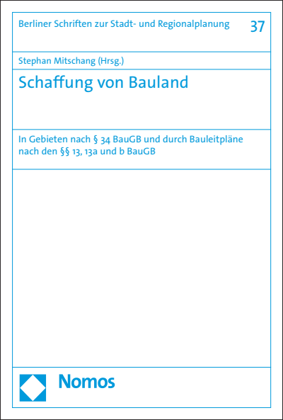 Cover of book: Schaffung von Bauland