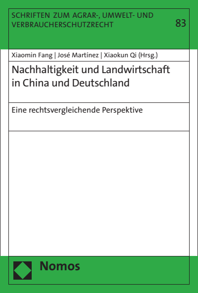 Cover des Buchs: Nachhaltigkeit und Landwirtschaft in China und Deutschland