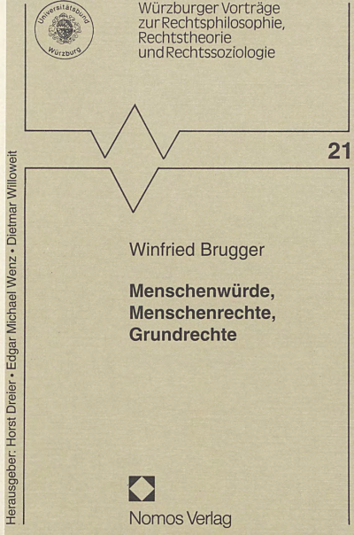 Cover of book: Menschenwürde, Menschenrechte, Grundrechte