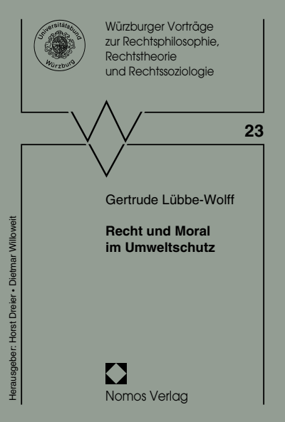 Cover des Buchs: Recht und Moral im Umweltschutz