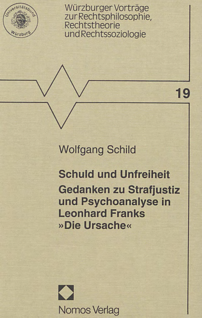 Cover of book: Schuld und Unfreiheit