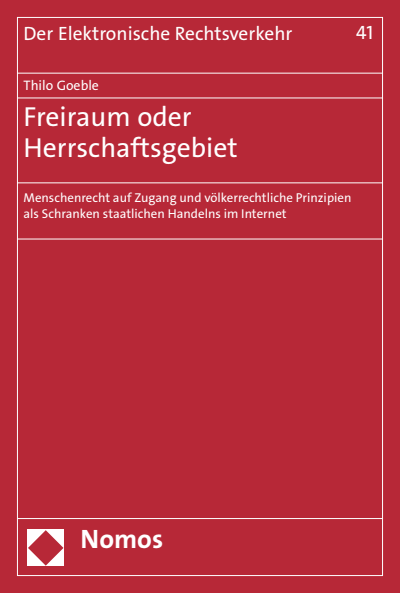 Cover of book: Freiraum oder Herrschaftsgebiet