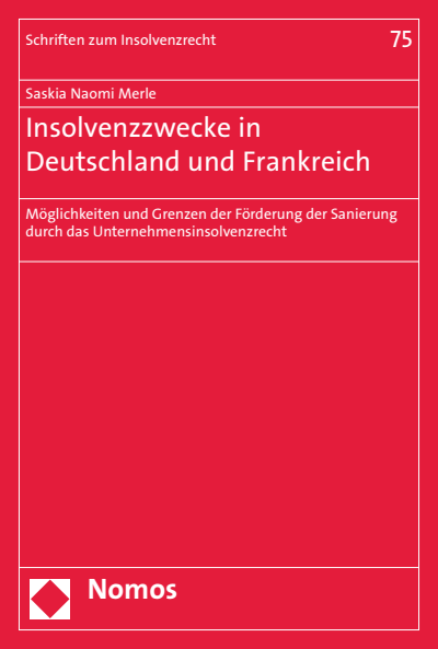 Cover des Buchs: Insolvenzzwecke in Deutschland und Frankreich