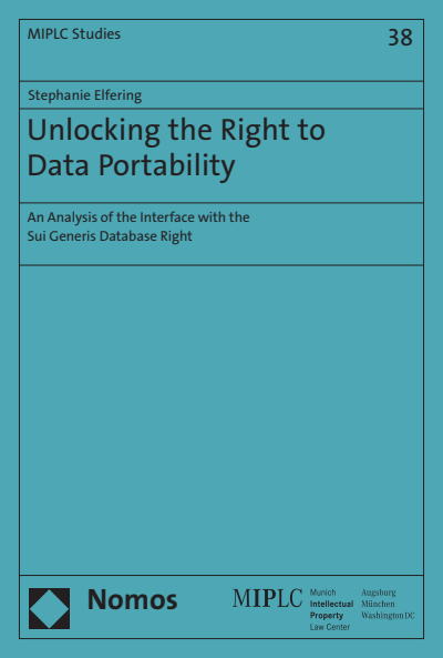 Cover des Buchs: Unlocking the Right to Data Portability