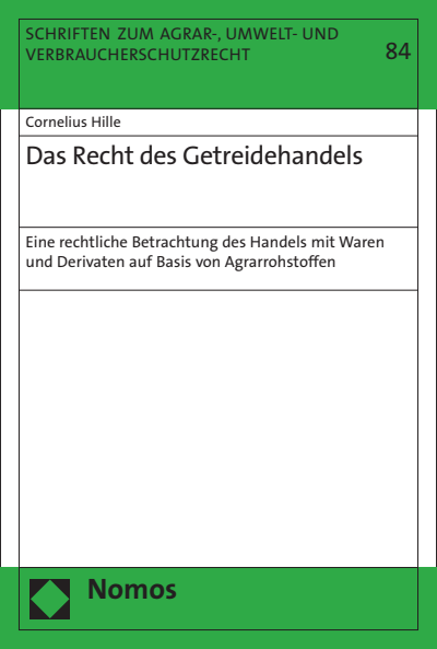 Cover of book: Das Recht des Getreidehandels