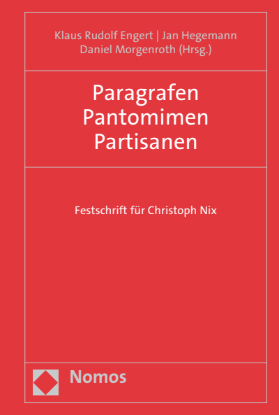 Cover des Buchs: Paragrafen Pantomimen Partisanen