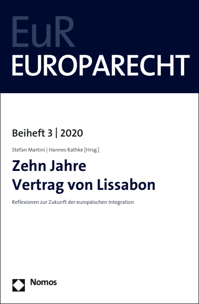 Cover des Buchs: Zehn Jahre Vertrag von Lissabon