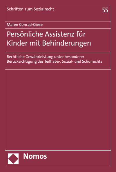 Cover des Buchs: Persönliche Assistenz für Kinder mit Behinderungen