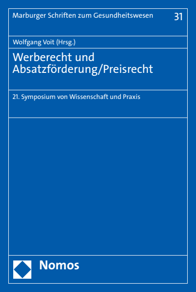 Cover des Buchs: Werberecht und Absatzförderung/Preisrecht