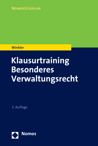 Cover des Buchs: Klausurtraining Besonderes Verwaltungsrecht