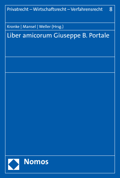 Cover des Buchs: Liber amicorum Giuseppe B. Portale